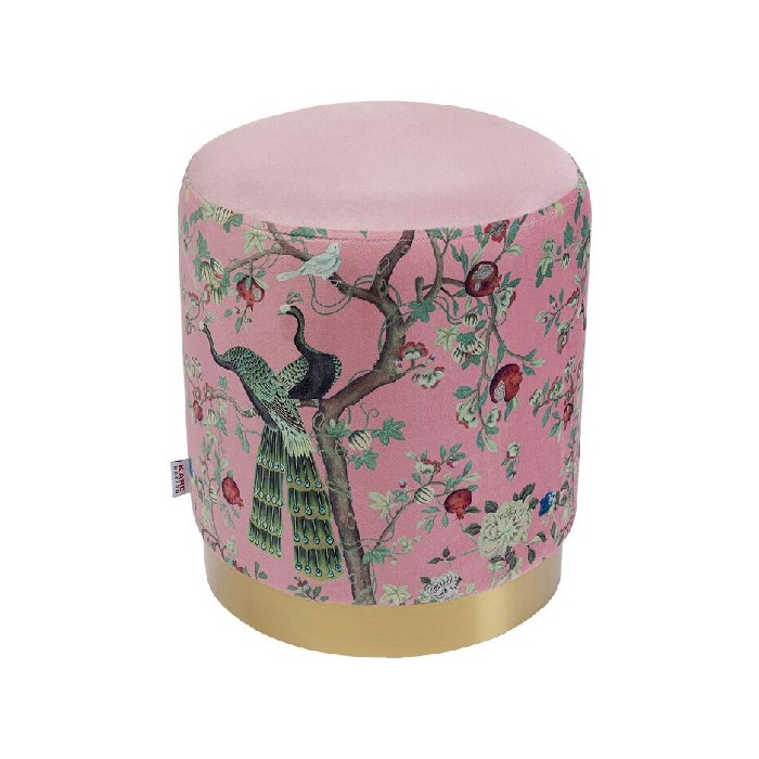 living/seating-accents/kare-stool-cherry-peacock-brass-ø32cm