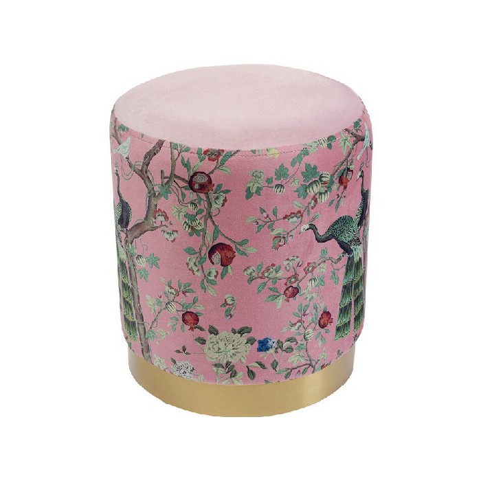 living/seating-accents/kare-stool-cherry-peacock-brass-ø32cm