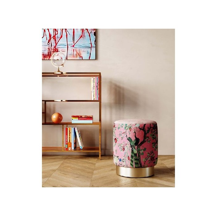 living/seating-accents/kare-stool-cherry-peacock-brass-ø32cm