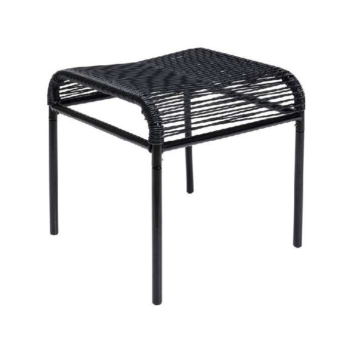 outdoor/chairs-deckchairs/kare-stool-acapulco-mono-black