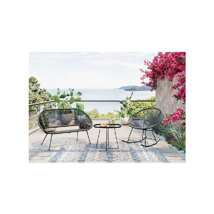 outdoor/chairs-deckchairs/kare-bench-acapulco-black
