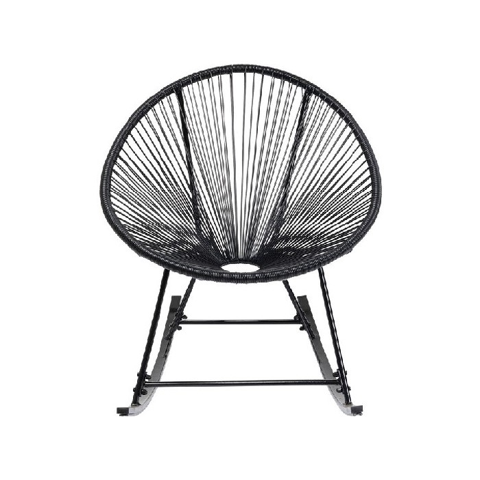 outdoor/chairs-deckchairs/kare-rocking-chair-acapulco-black