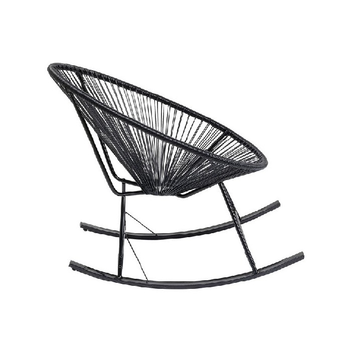 outdoor/chairs-deckchairs/kare-rocking-chair-acapulco-black