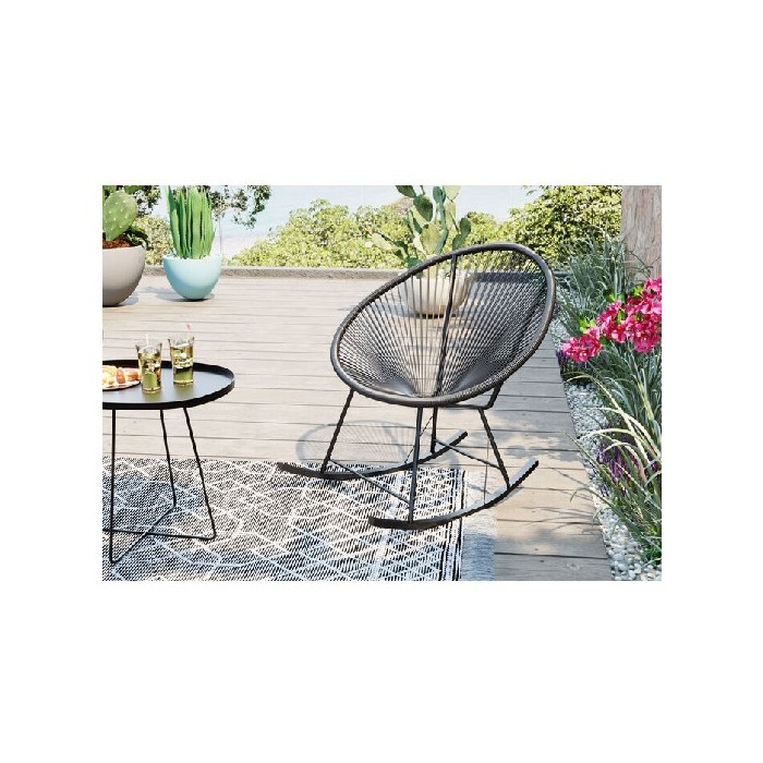 outdoor/chairs-deckchairs/kare-rocking-chair-acapulco-black