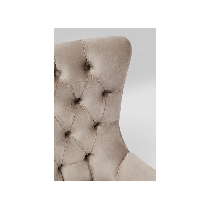 dining/dining-chairs/kare-swivel-armchair-bellissima-velvet-taupe