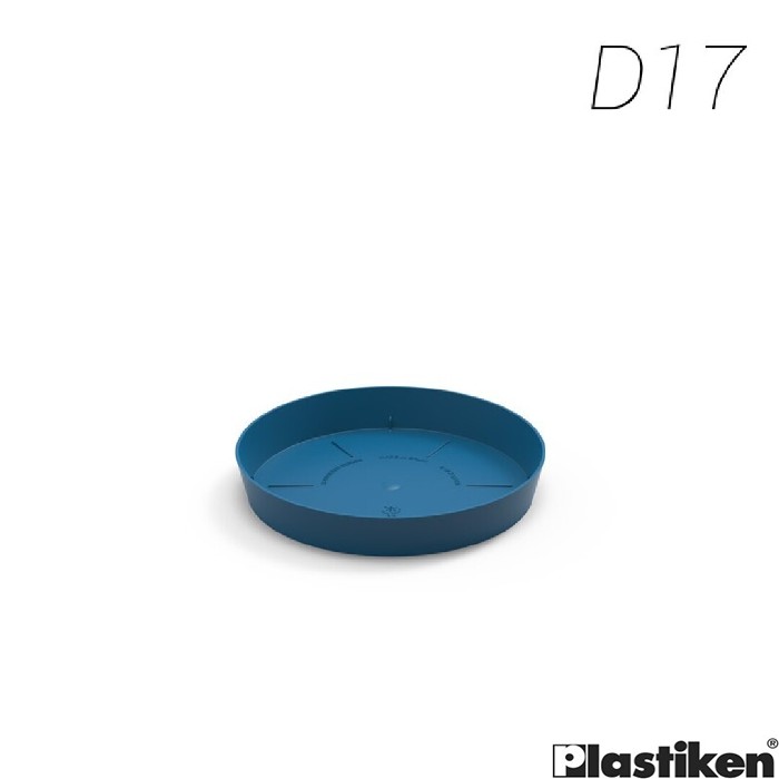 gardening/pots-planters-troughs/plastiken-tes-round-plate-navy-blue-diameter-17cm