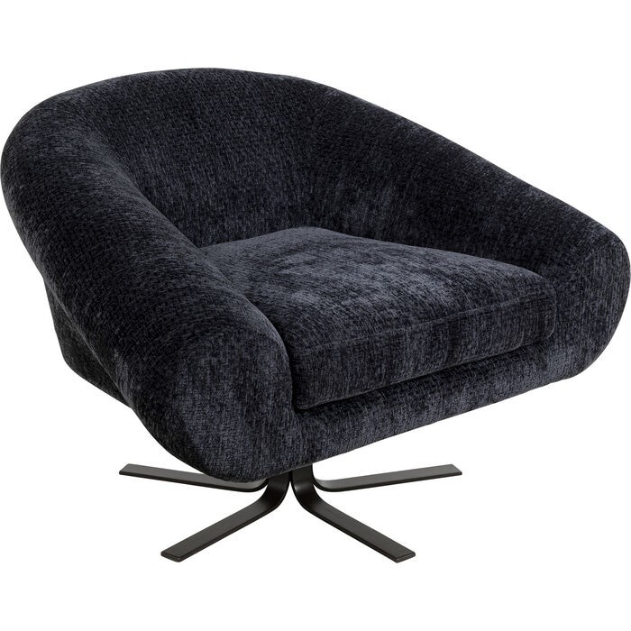 sofas/designer-armchairs/kare-swivel-armchair-ciao-–-midnight-–-87498