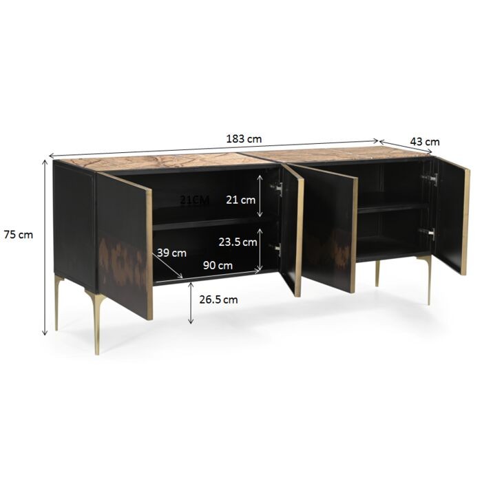 living/sideboards/kare-sideboard-fuoco-–-183cm-–-87619