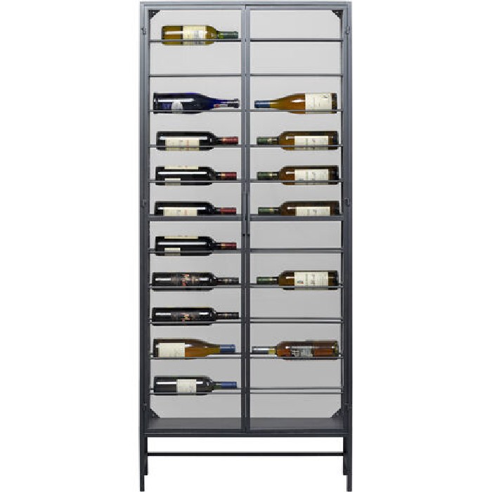 kitchenware/racks-holders-trollies/kare-wine-shelf-porto-black-75cm-x-180cm-black