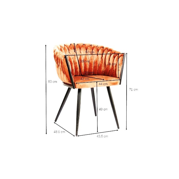 dining/dining-chairs/kare-chair-with-armrest-dean-–-beige-–-87990
