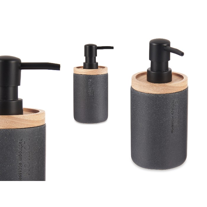 bathrooms/sink-accessories/promo-resin-dispenser-with-bamboo-black