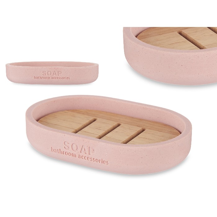bathrooms/sink-accessories/promo-resin-soap-dish-with-bamboo-pink