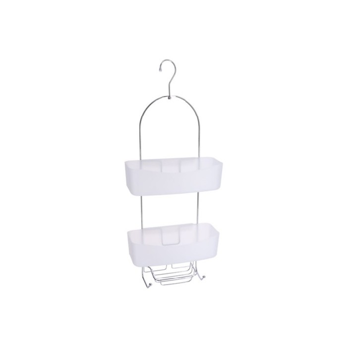 bathrooms/bathroom-storage-shelving/tend-shower-caddy-white-2-baskets