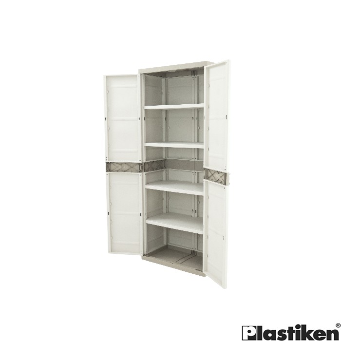 outdoor/storage/plastiken-cabinet-70cm-with-4-shelves-titanium-beige
