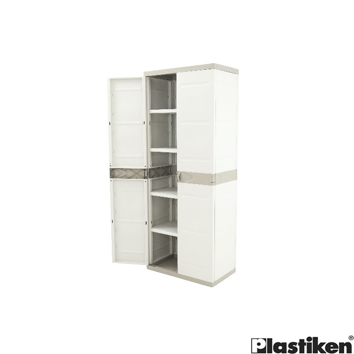 outdoor/storage/plastiken-cabinet-70cm-with-4-shelves-titanium-beige
