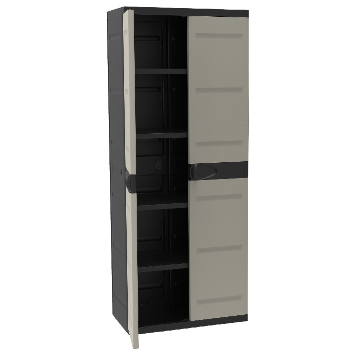 outdoor/storage/plastiken-cabinet-70cm-with-4-shelves-titanium-black