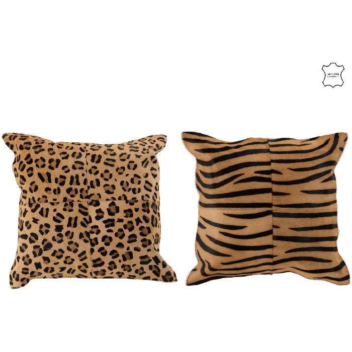 home-textiles/cushions-cushion-covers/cushion-animal-print-leather-mix-assortment-of-2