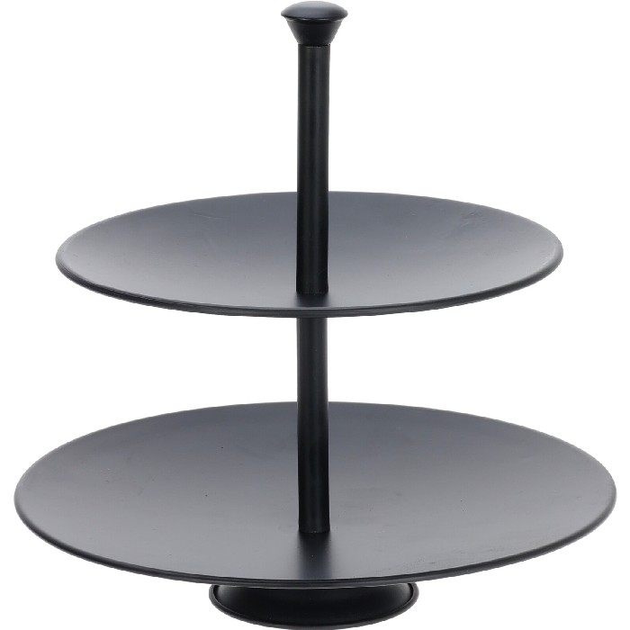 tableware/serveware/food-stand-2-layers-matt-black