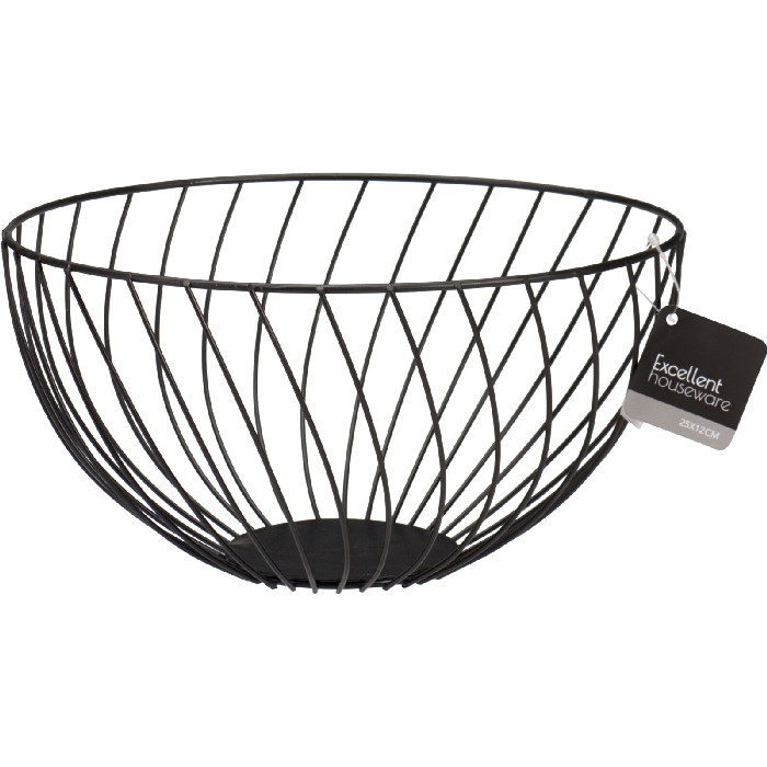 tableware/centrepieces-fruit-bowls/fruit-basket-steel-black-diameter-25cm