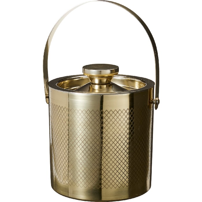 tableware/ice-buckets-bottle-coolers/gold-ice-bucket-with-tongs