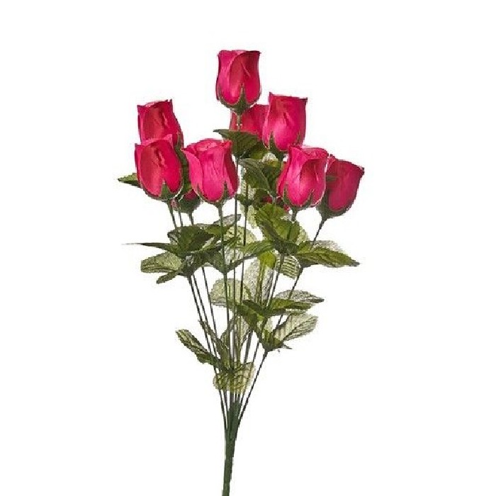 home-decor/artificial-plants-flowers/rose-bud-bush-x-10-fuschia