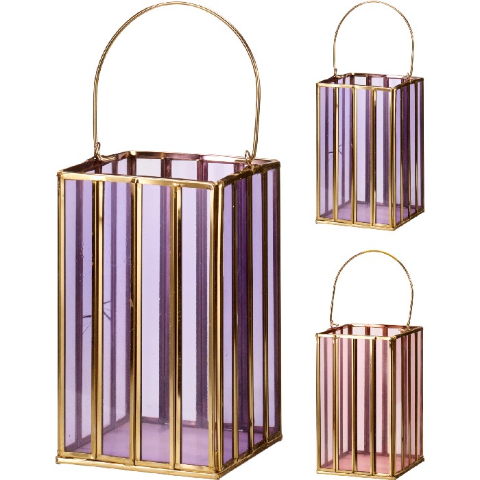 home-decor/candle-holders-lanterns/square-glass-and-iron-lantern-2-assorted-colours