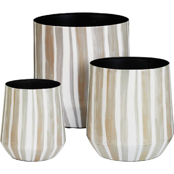 home-decor/indoor-pots-plant-stands/set-of-3-iron-planters-enamel-stripe