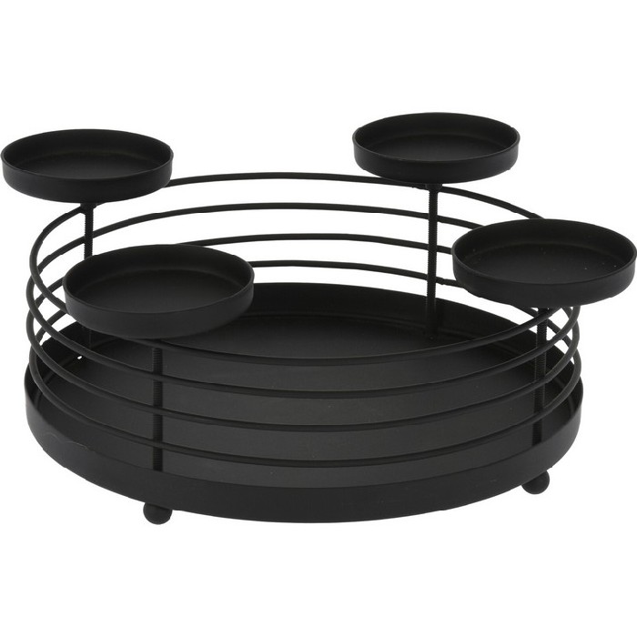 home-decor/candle-holders-lanterns/tealight-holder-with-4-cups-black
