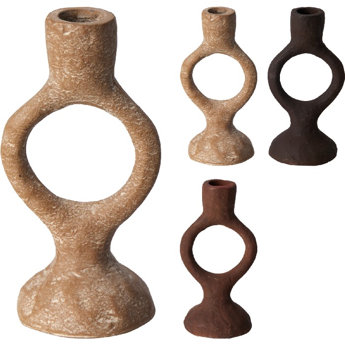 home-decor/candle-holders-lanterns/candle-holder-–-aluminium-brown-finish-3-assorted