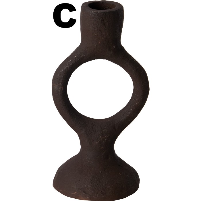 home-decor/candle-holders-lanterns/candle-holder-–-aluminium-brown-finish-3-assorted