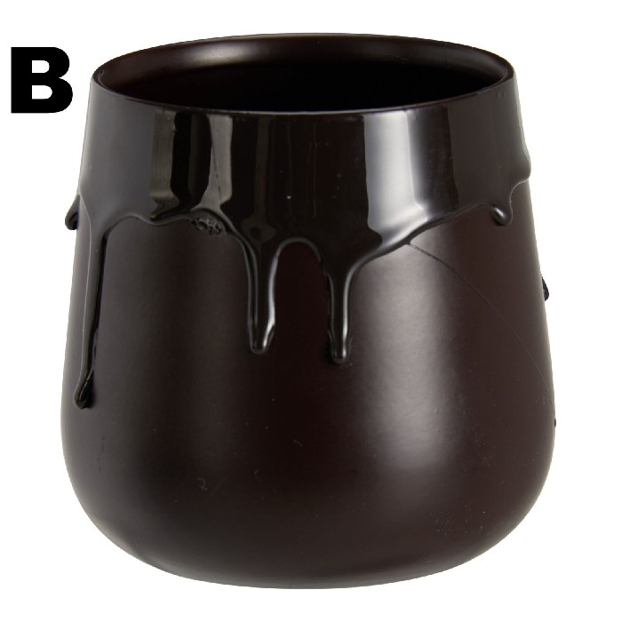 home-decor/vases/vase-glaze-drip-finish-brown-3-assorted-designs