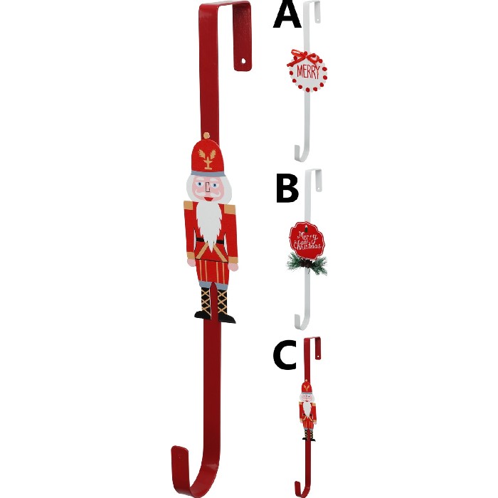 christmas/decorations/christmas-wreath-hanger-–-37cm-3-assorted-designs