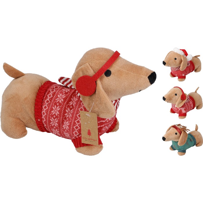 christmas/nutcrackers/dachshund-doorstopper-28cm-x-10cm-x-h18cm-3-assorted