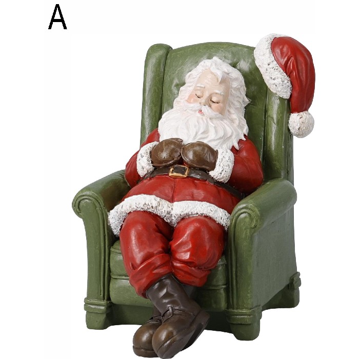 christmas/decorations/sleeping-santa-christmas-figure-14cm-2-assorted-designs