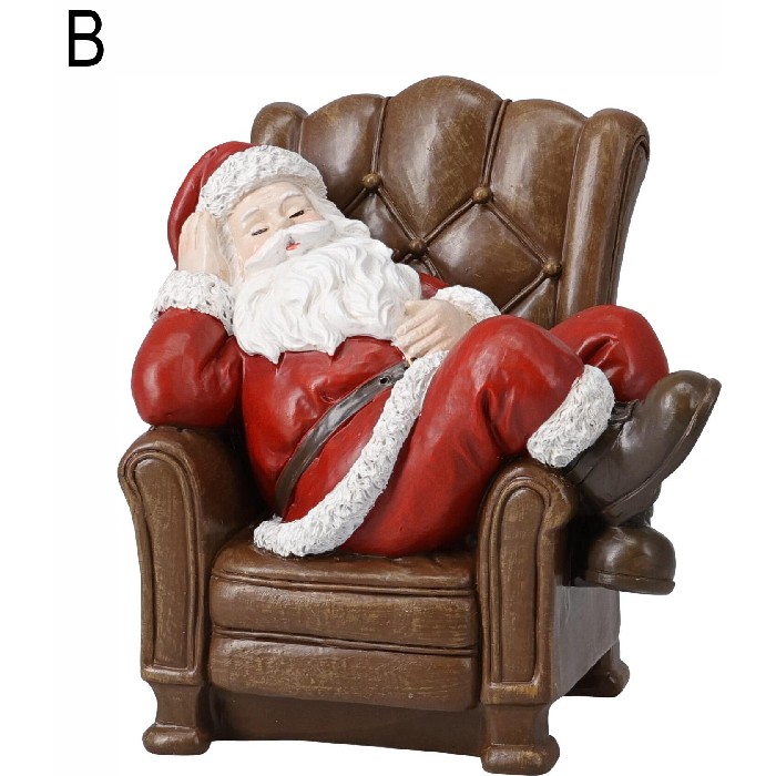 christmas/decorations/sleeping-santa-christmas-figure-14cm-2-assorted-designs