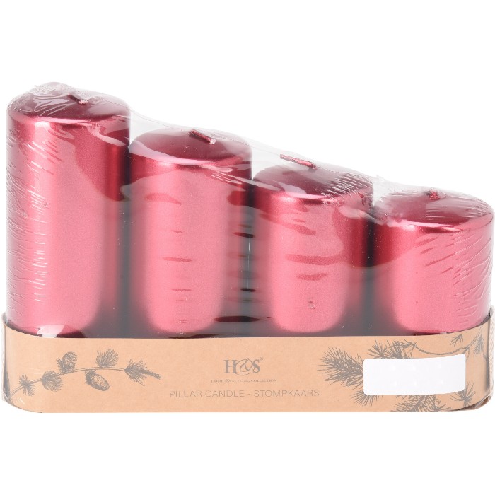 home-decor/candles-home-fragrance/pillar-candle-set-of-4-red