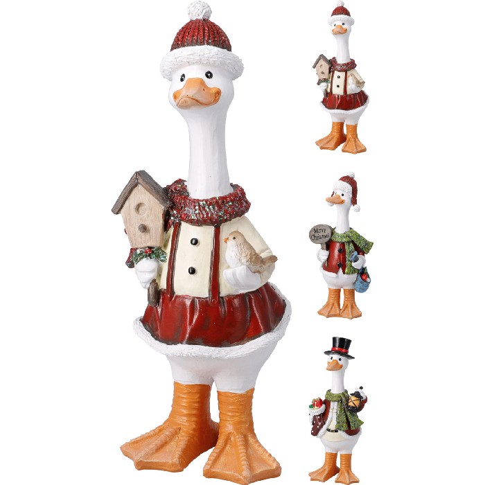 christmas/decorations/standing-goose-9cm-x-9cm-x-h25cm-3-assorted