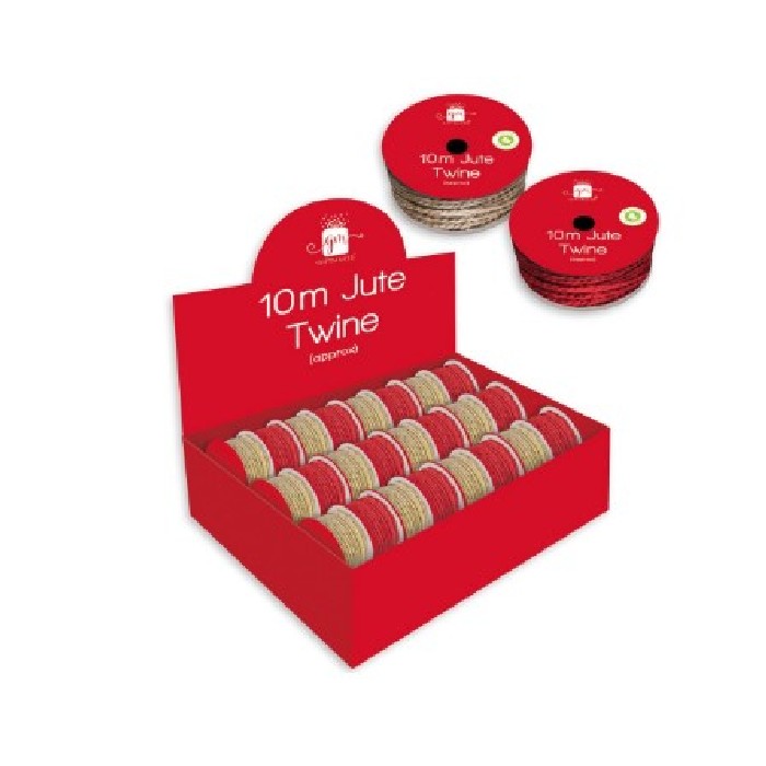 christmas/wrapping-paper-ribbons/red-and-natural-twine-ribbon-–-2-assorted-colours