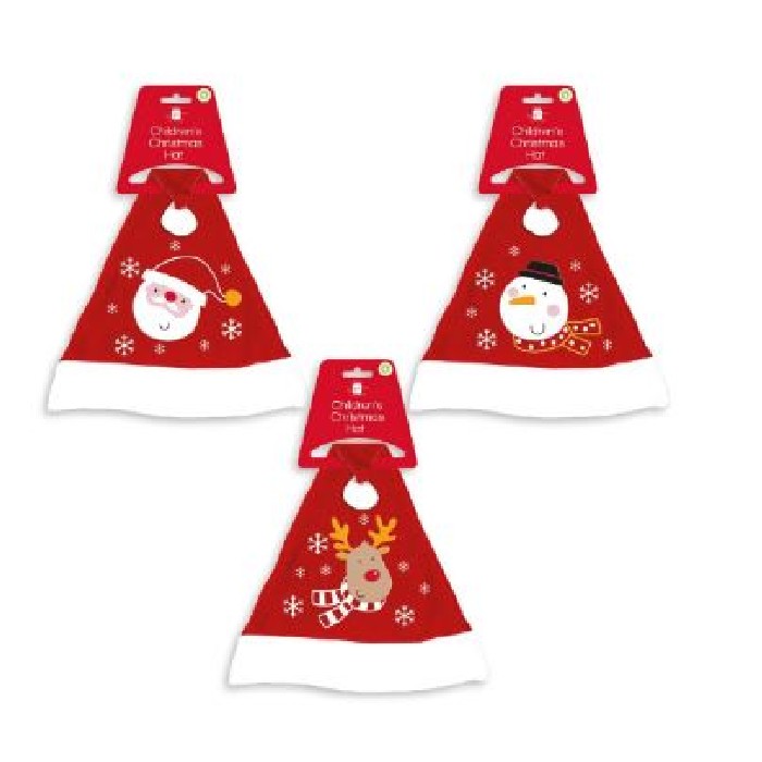 christmas/decorations/red-embroidered-santa-hat-for-kids-–-3-assorted-designs