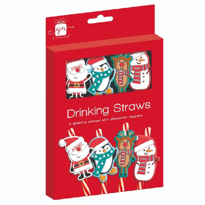christmas/table-setups/christmas-character-drinking-straws-set-of-4-pieces