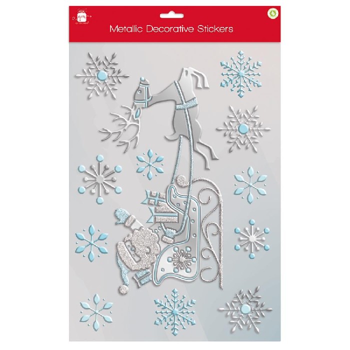 christmas/wrapping-paper-ribbons/blue-christmas-stickers