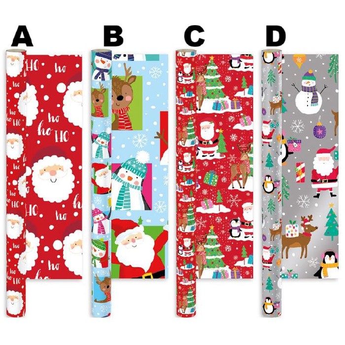christmas/wrapping-paper-ribbons/xmas-gift-wrap-roll-7m-x-69cm-cute-4-assorted