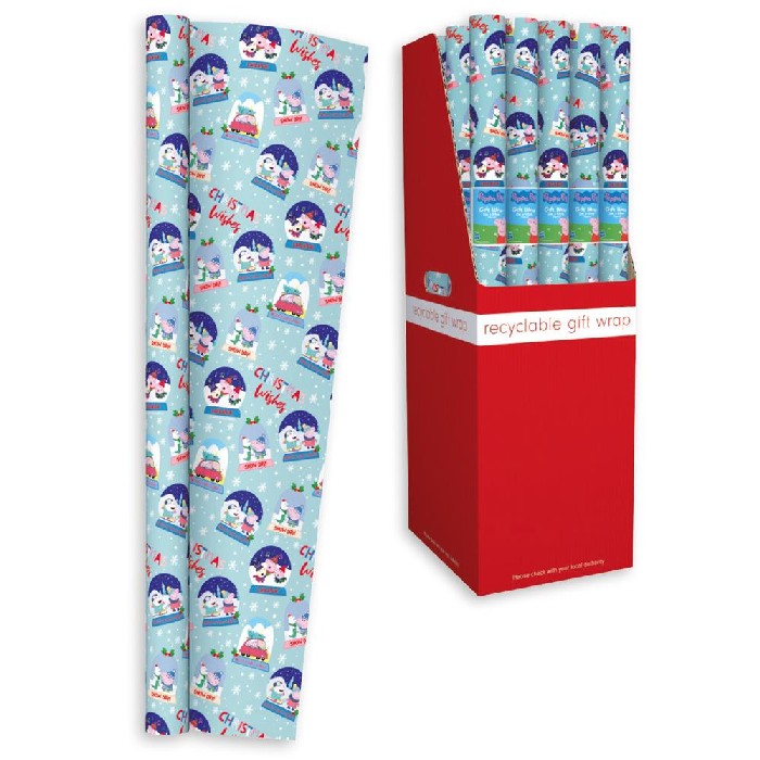 christmas/wrapping-paper-ribbons/christmas-wrapping-roll-–-peppa-pig-2m-x-69cm