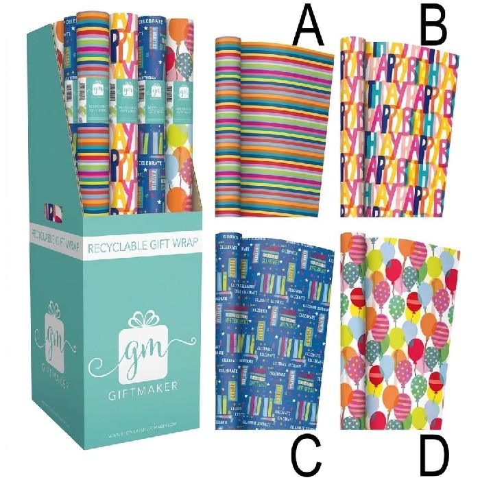 kids-and-stationery/stationery-gift-bags-wrapping-paper/gift-wrap-roll-3m-x-69cm-bright-colours