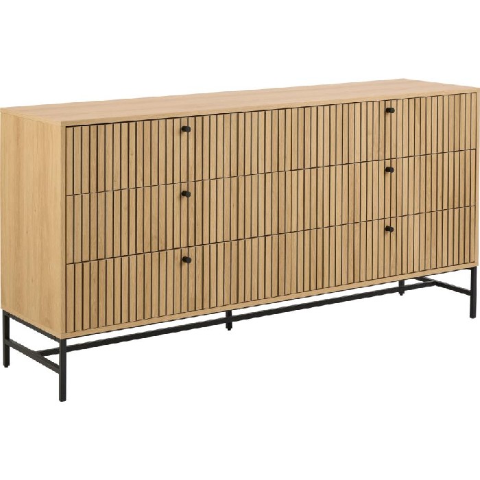 bedrooms/chest-of-drawers/albany-double-chest-with-6-drawers-finished-in-black-steel-and-lamella-oak