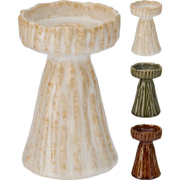 home-decor/candle-holders-lanterns/candle-holder-–-glazed-finish-3-assorted-designs