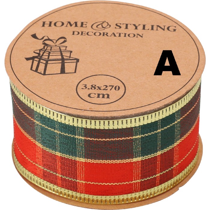 christmas/wrapping-paper-ribbons/xmas-ribbon-scottish-check-–-4-assorted