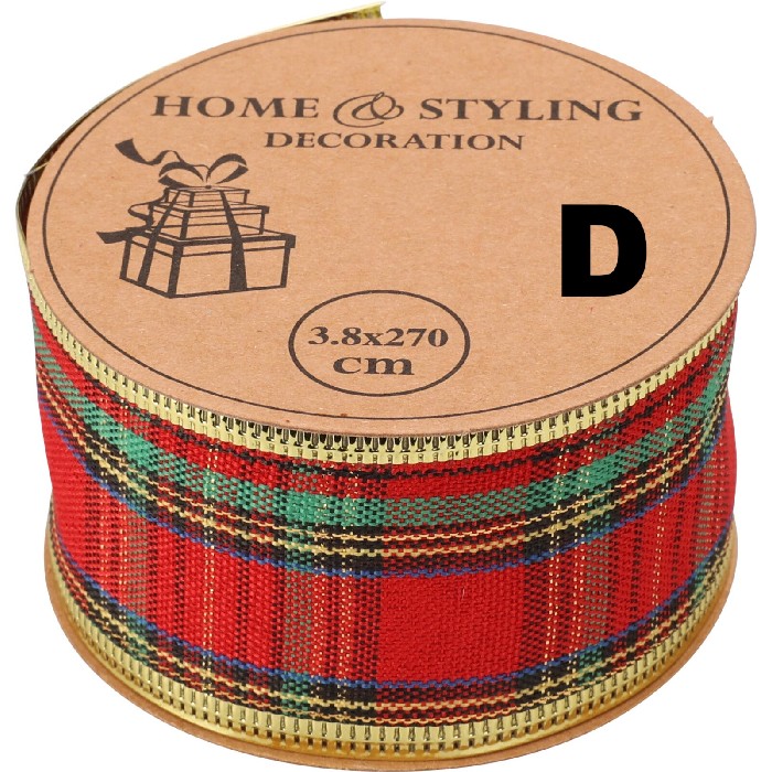 christmas/wrapping-paper-ribbons/xmas-ribbon-scottish-check-–-4-assorted