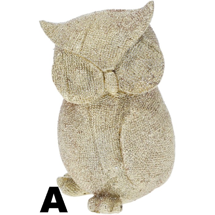 home-decor/decorative-ornaments/owl-figurine-–-7cm-x-7cm-x-12cm-3-assorted-designs-gold