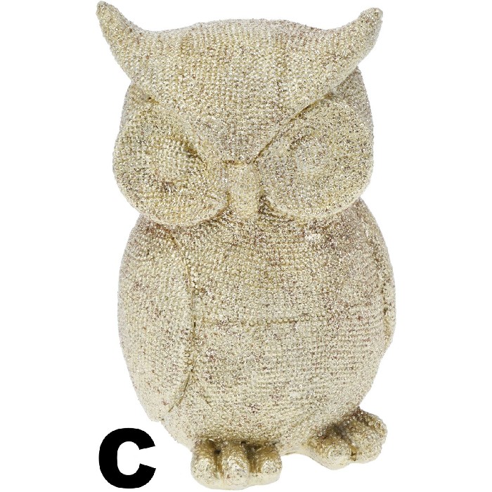 home-decor/decorative-ornaments/owl-figurine-–-7cm-x-7cm-x-12cm-3-assorted-designs-gold